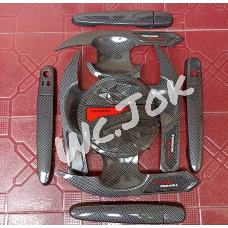 Handle Outer + Tank Cover All New Terios 2018-2021 Carbon