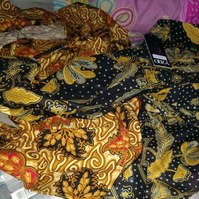 Odza Kemeja Batik Pria Ppbtk07 Wsa04 Lengan Panjang Modern Slim Fit Sogan Hem Pekalongan