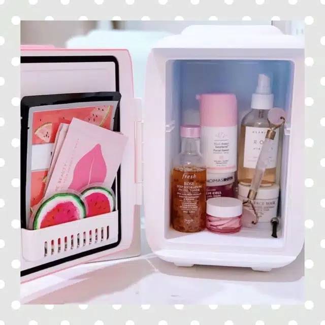 Jual Mini fridge 4L / skincare fridge / kulkas kosmetik / praktis mini