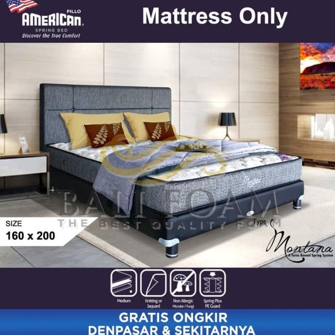 `````````] American Pillo Matras Montana Kasur Springbed Bali 160 x 200