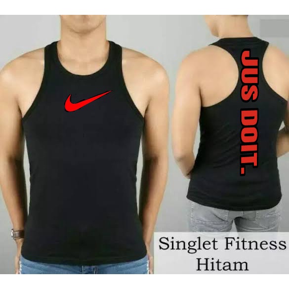 kaos singlet olahraga pria dewasa