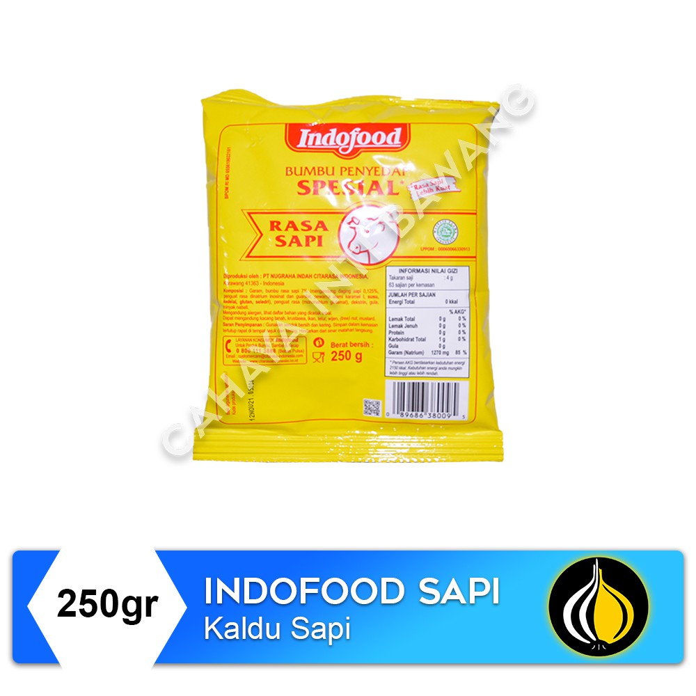

Indofood Bumbu Penyedap Spesial Sapi - 250 Gram