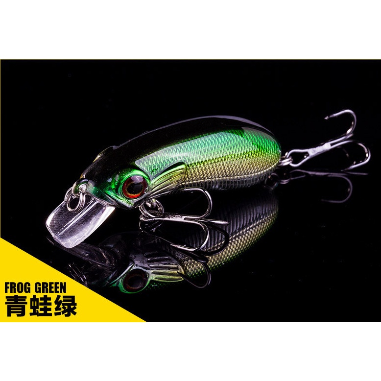 1 Pc Umpan Pancing Crankbait Bentuk Ikan Kecil Ukuran 4cm 6.7g