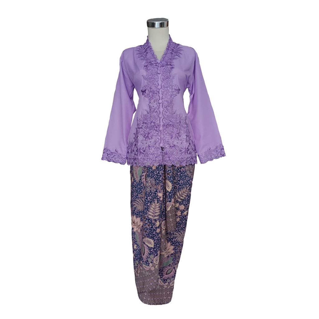 Kebaya Encim Katun Ungu 677 Lilac