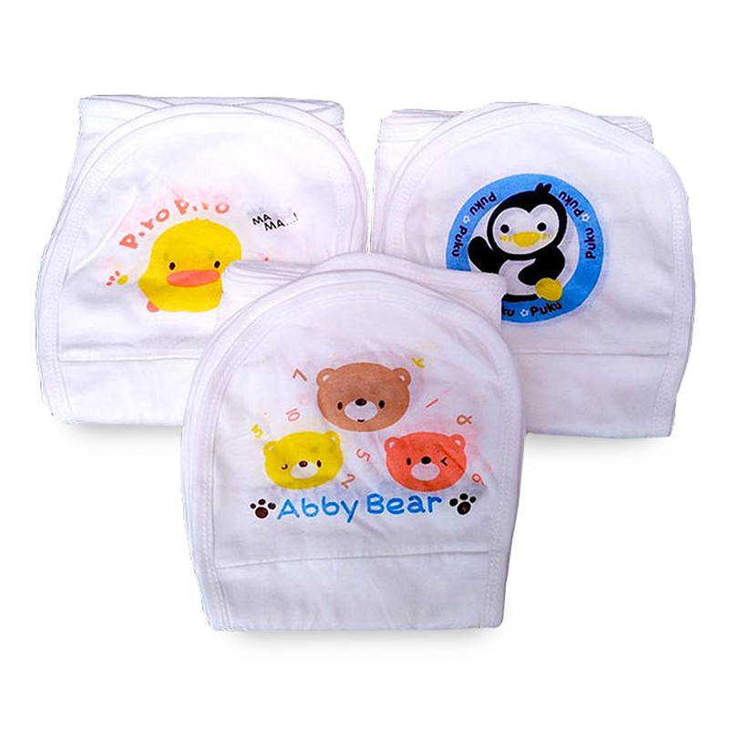 Chiubie Baby Wear Popok Tali Putih Sablon Popok Bayi Isi 6 Pcs