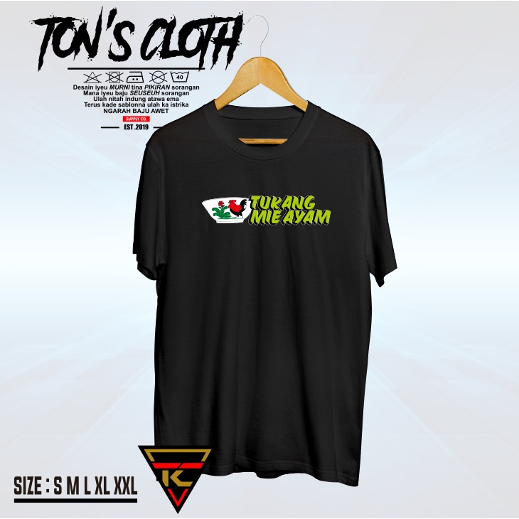 KAOS BAJU LOGO TULISAN TUKANG MIE AYAM - D2Z CLOTHING
