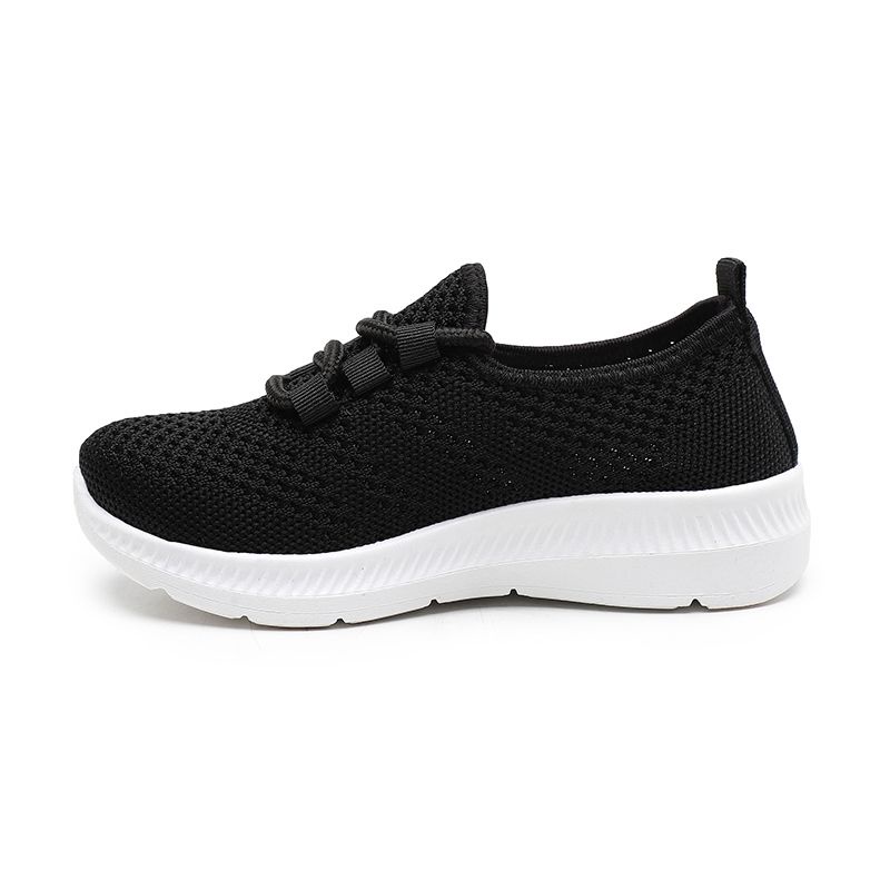 [GROSIR][COD] SEVEN_DAY SEPATU RAJUT SLIP ON SEPATU RAJUT ANAK-ANAK HITAM WM2310