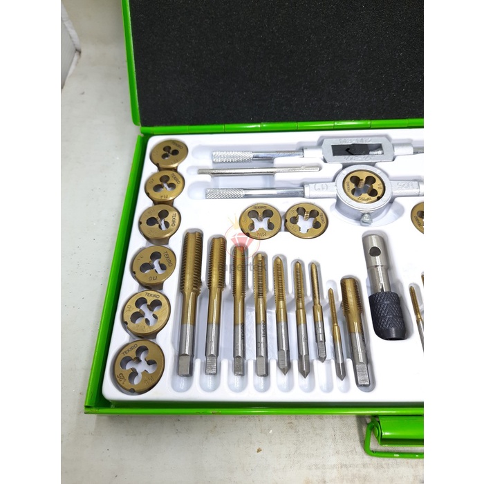 TEKIRO TAP AND DIES SET 40PCS - Hand Tap Tekiro Snei Set Dies Tekiro