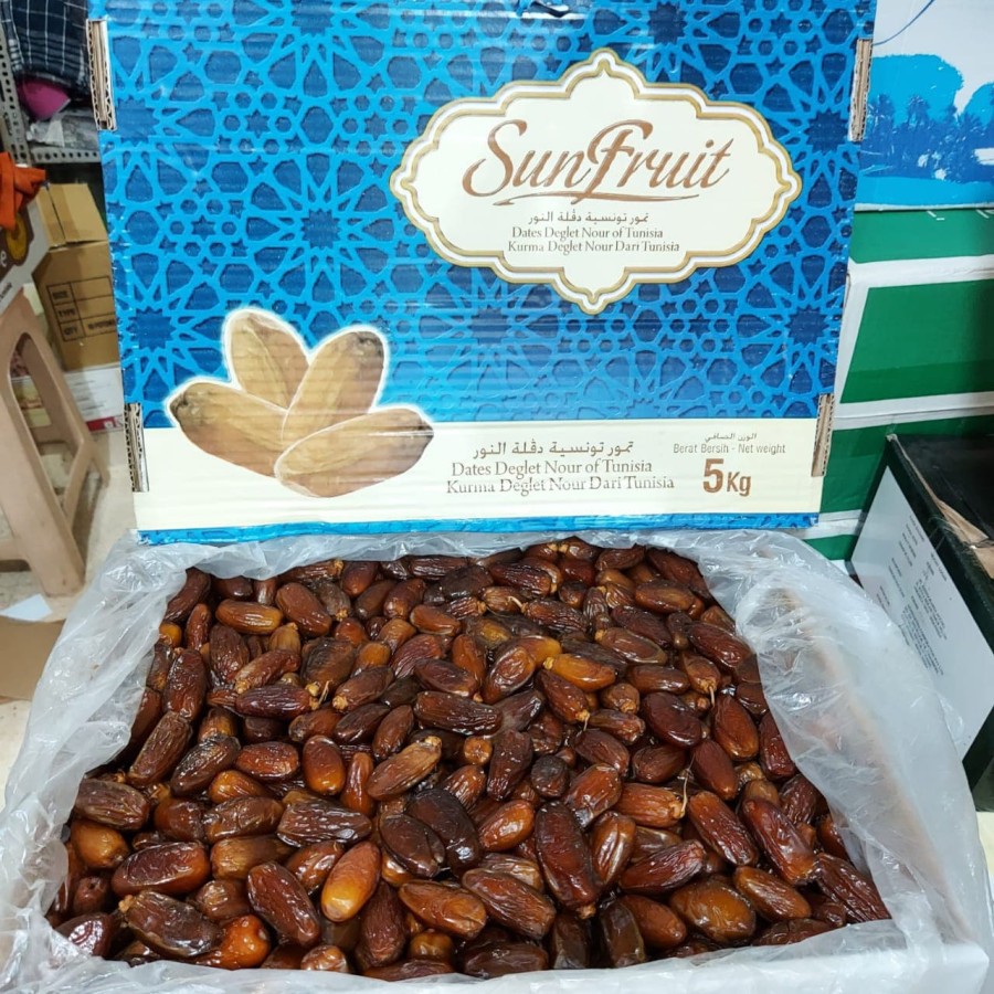 Kurma Tunisia Sunfruit 5kg I Sunfrutt tunisia 5kg deglet nour premium