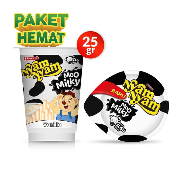 

PROMO NYAM-NYAM MOO MILKY VANILLA - PACK (12 PCS) TERMURAH