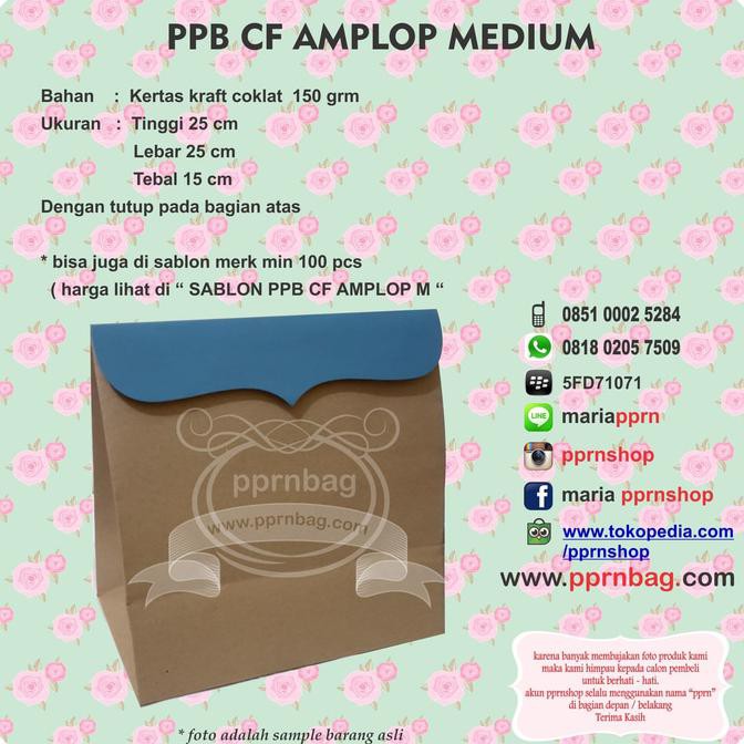 

Paperbag Cf Amplop Medium / Paperbag / Tas Kertas / Packing