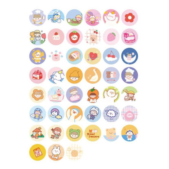 

Cute Aesthetic Illustrations Stickers Stiker Deco Scrapbook Bujo Korea