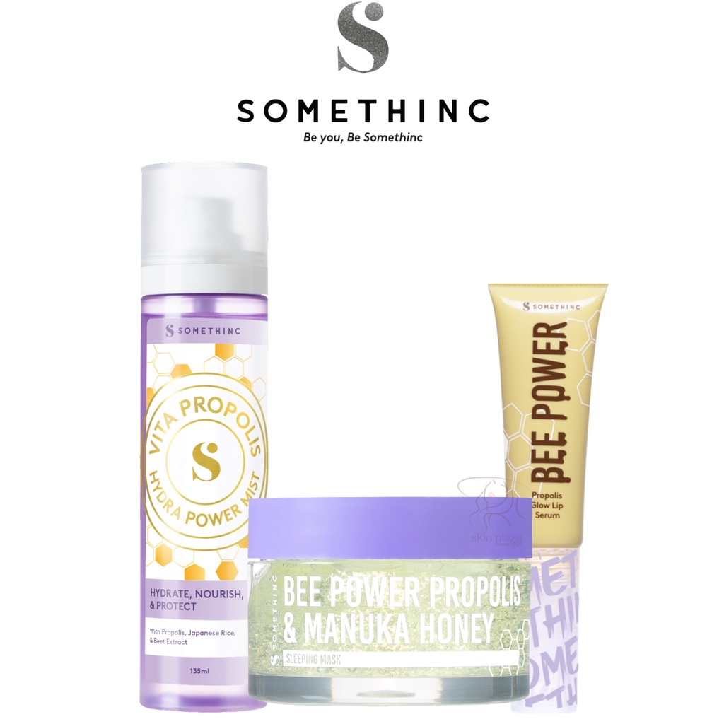 SOMETHINC Bee Power &amp; Manuka Honey Vita Propolis Hydra Mist Sleeping Mask Glow Lip Serum