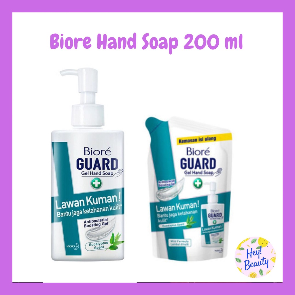 Biore Guard Gel Hand Soap Eucalyptus 200ml | Biore Hand Wash 200ml