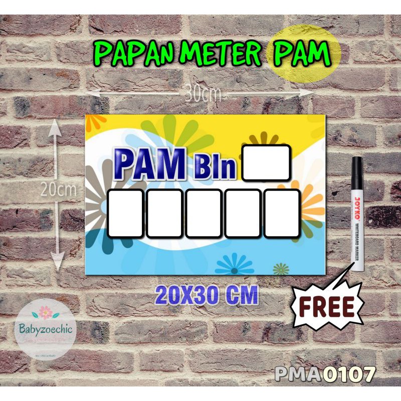 

Zoe Papan Meter Listrik PLN PAM motif Unik - Floral 07