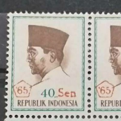 

Prangko CONEFO sukarno rp10 tahun 1965 blok 4 MINT