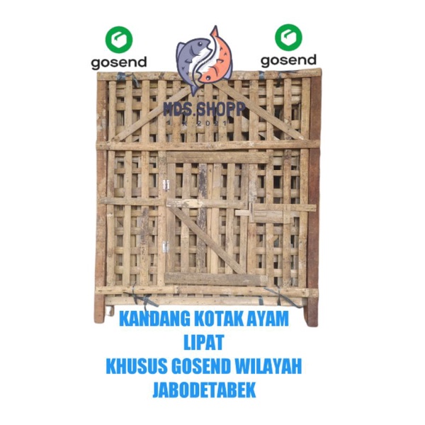 Jual Kandang Ayam Bambu Lipat Khusus Via Gosend Istand Shopee Indonesia