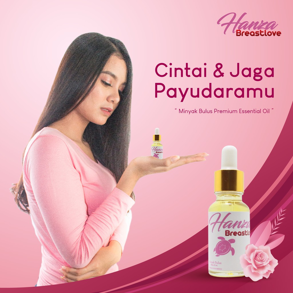 HANZA BREASTLOVE Minyak Bulus Premium / BPOM / Pembesar Payudara & Bokong / Pengencang Montok Seksi