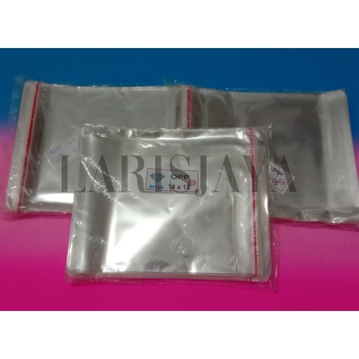 

SANGAT MURAH!!! Plastik OPP 14x15 cm Seal/Lem per 10 pack