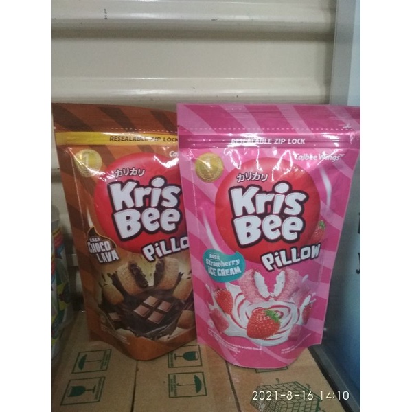 

Kris Bee pillow strawberry coklat 110g.