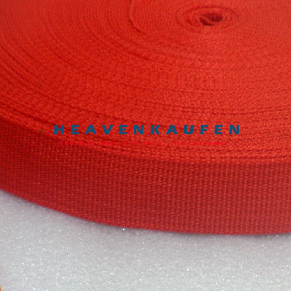 Tali Webbing Merah 2,5 cm Meteran/Rol