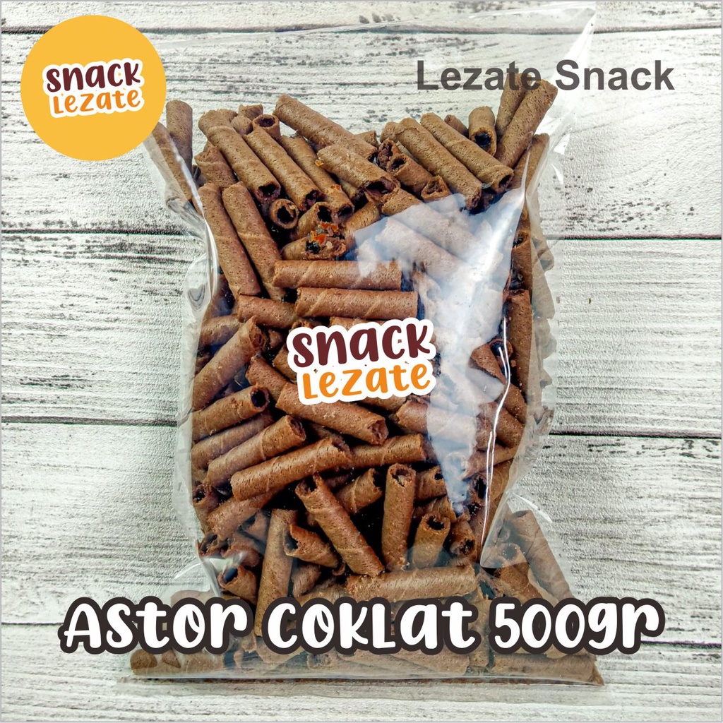 

Astor Mini Coklat 500gr / Wafer Roll Kiloan Astor Kiloan Barcelona / Wafer Rolls Coklat Susu Lezate 1/2 kg