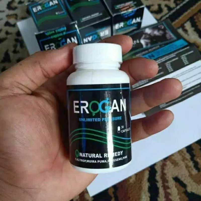 Original 100% Erogan_Asli { 30 Kapsul } Suplemen Pembesar.