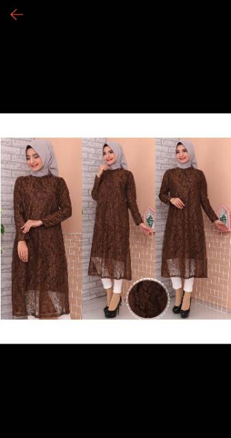 (DIJAMIN REALPICT) Tunik Brukat Corneli Gliter  ! TUNIK PREMIUM LACE FARAH ANDIRA AMELIA LUCIA!!!