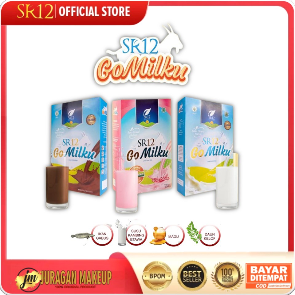 

GO MILKU SUSU SR12 TERBAIK / GOMILKU SUSU KAMBING ETAWA KUALITAS PREMIUM / MILK SUSU BUBUK BPOM