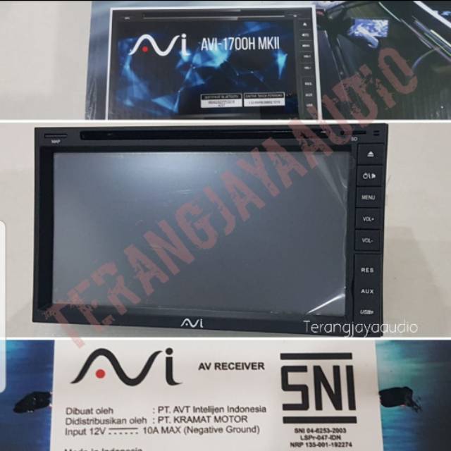 AVI Double Din DVD TV 1700 DVD Bluetooth Multimedia Player