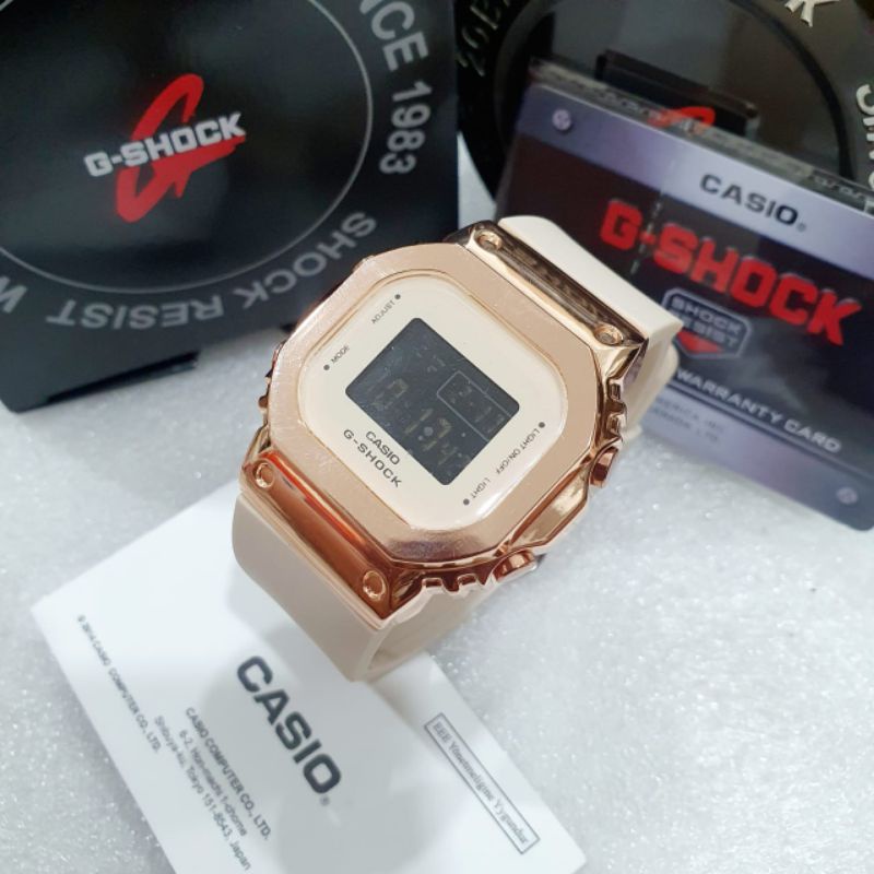 TERLARIS  JAM TANGAN CASIO GSHOCK GM S-5600 / GM-S5600 DIGITAL STAINLESS FULSET KELENGKAPAN