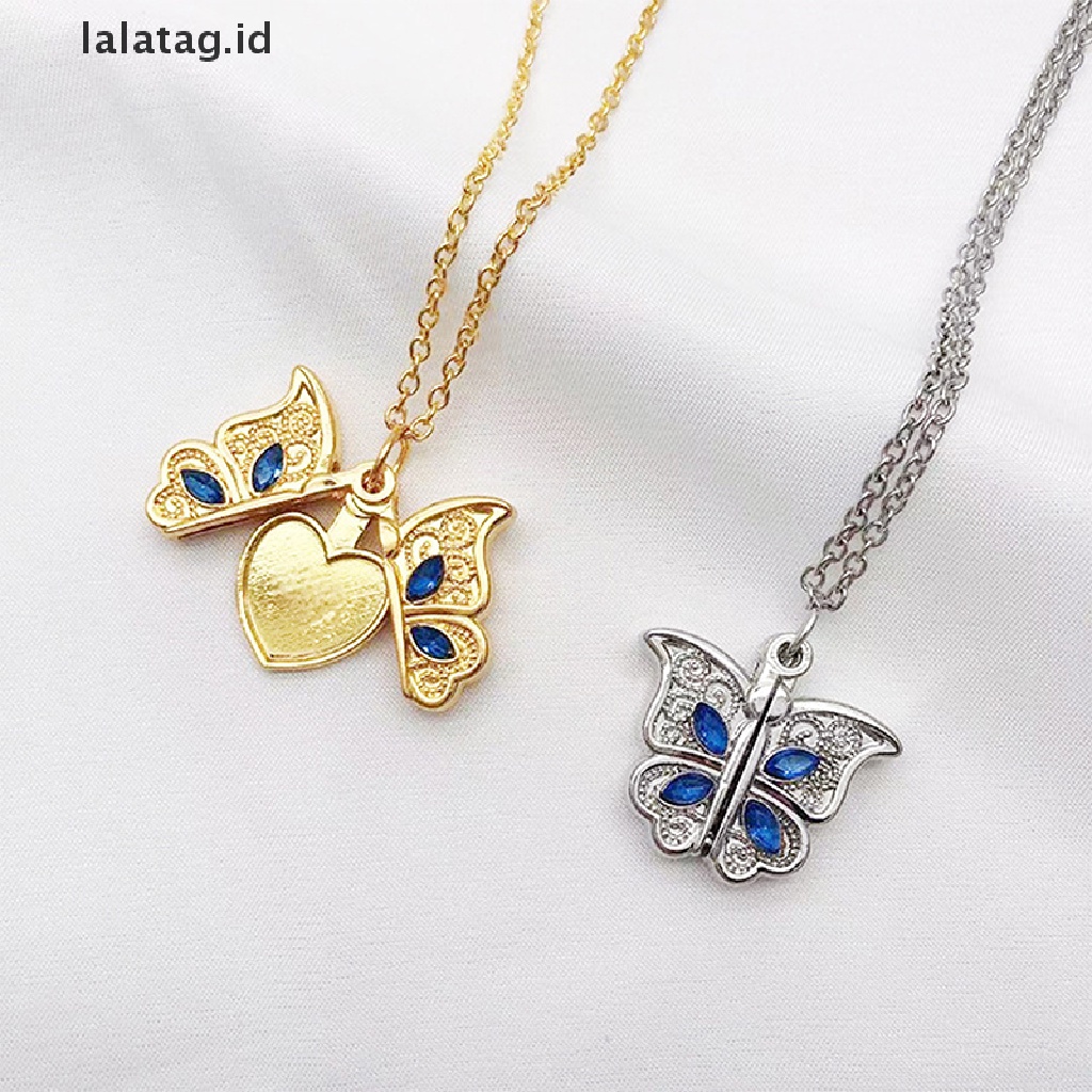 [lalatag] Butterfly I Love You Heart Luckly Butterfly Necklace for Women Girl Birthday [ID]