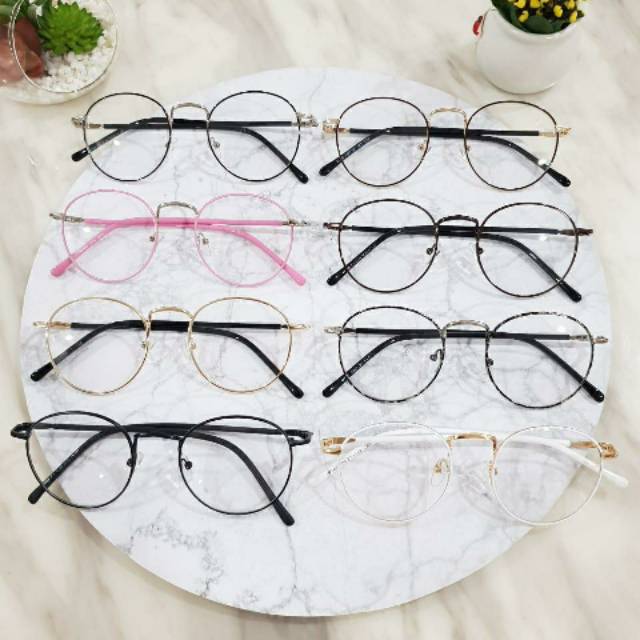 Frame Kacamata Tipis Bulat