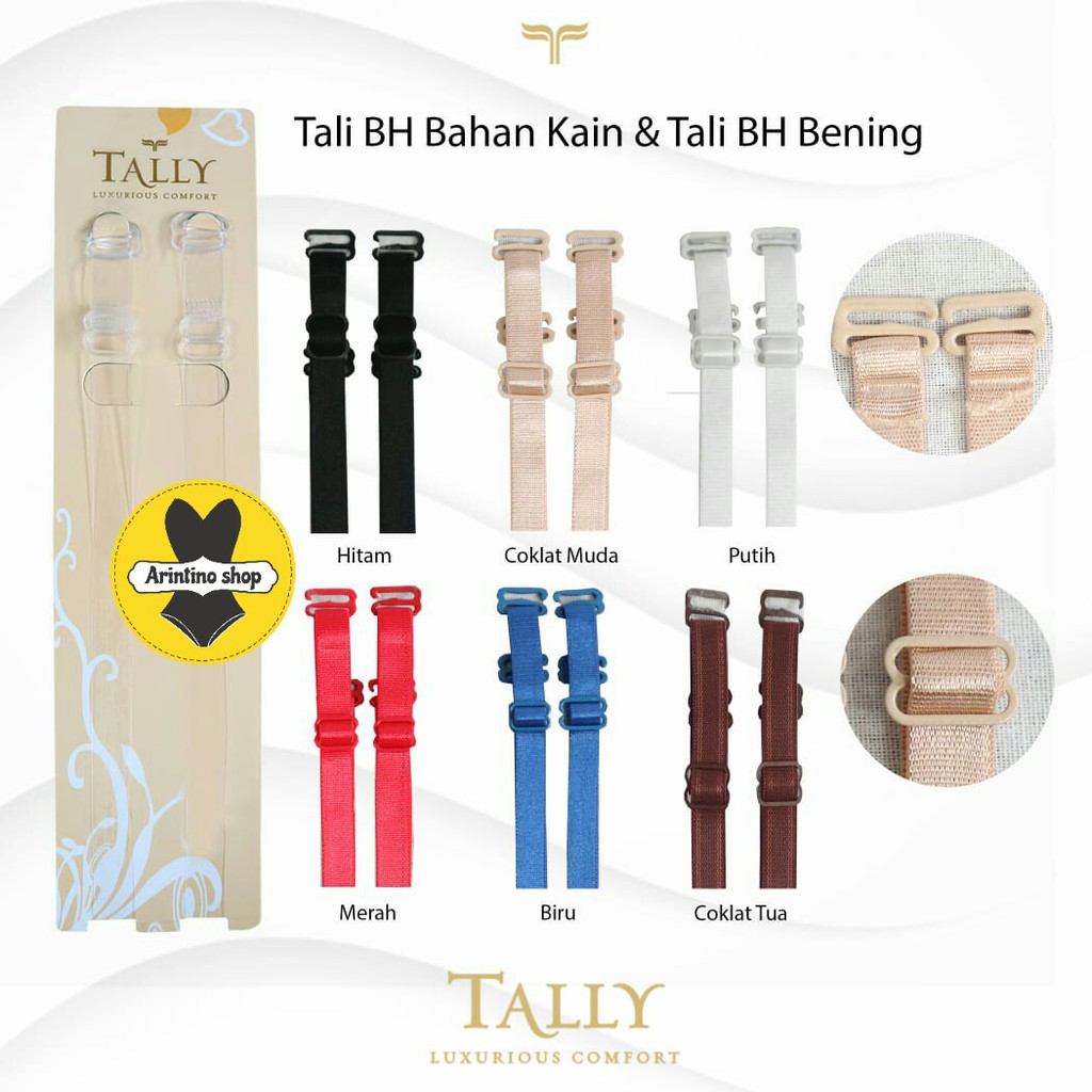 (1pasang) Tali Bra Bh Tally WARNA | Tali Kecil Kain |tct