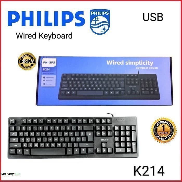 Keyboard Philips K-214 / Keyboard Philips K214 / Philips K-214 / K214