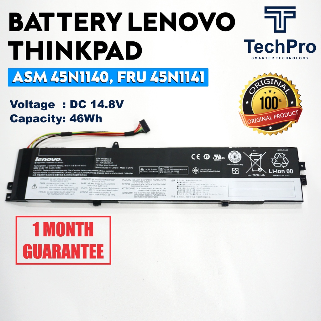 ORIGINAL BATERAI LAPTOP LENOVO THINKPAD S3 S431 S440