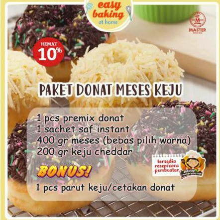 

Paket PREMIX Donat Meses Keju