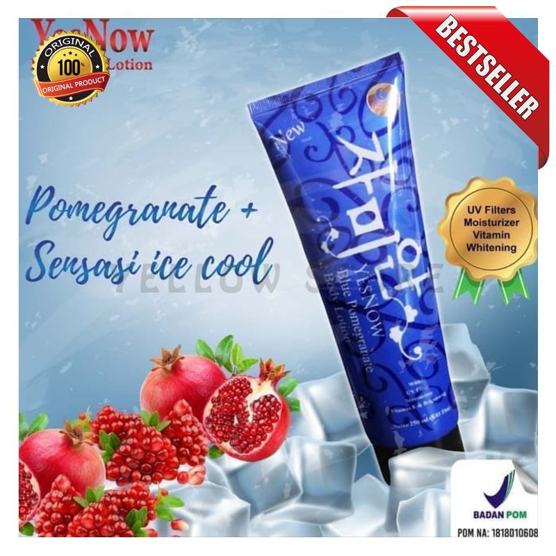 YESNOW BLUE POME BODY LOTION 250ML BPOM - BLUE POME YESNOW [YELLOW STORE]