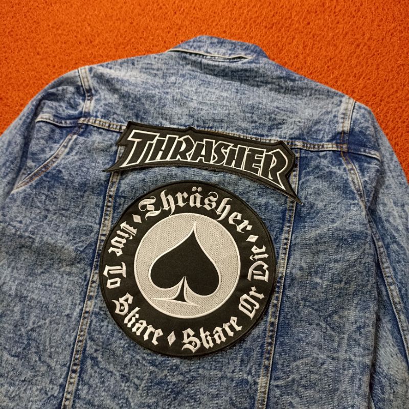 BACKPATCH BORDIR THRASHER SATU SET BEST QUALITY