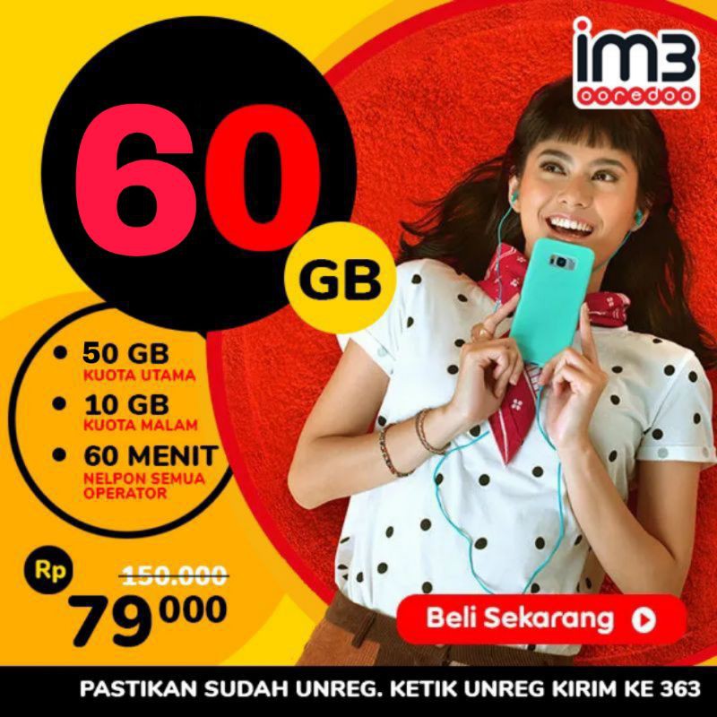 Freedom indosat 60GB