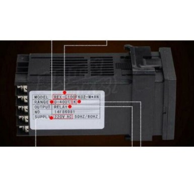 Digital PID Thermostat Temperature Controller RKC REX C-100FK02 Multi Sensor PT100