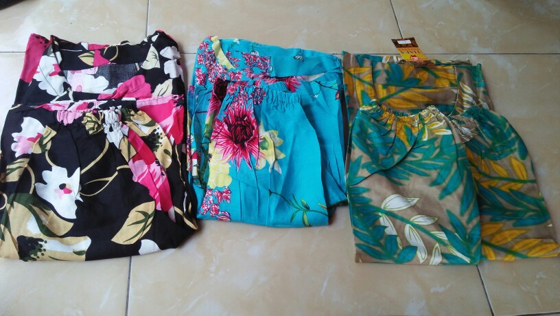 Setelan Piyama Batik Anak Size M (usia 6-7th)