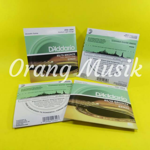 Senar D Addario EZ 920 012 - Senar Gitar Akustik DAddario 012 EZ920