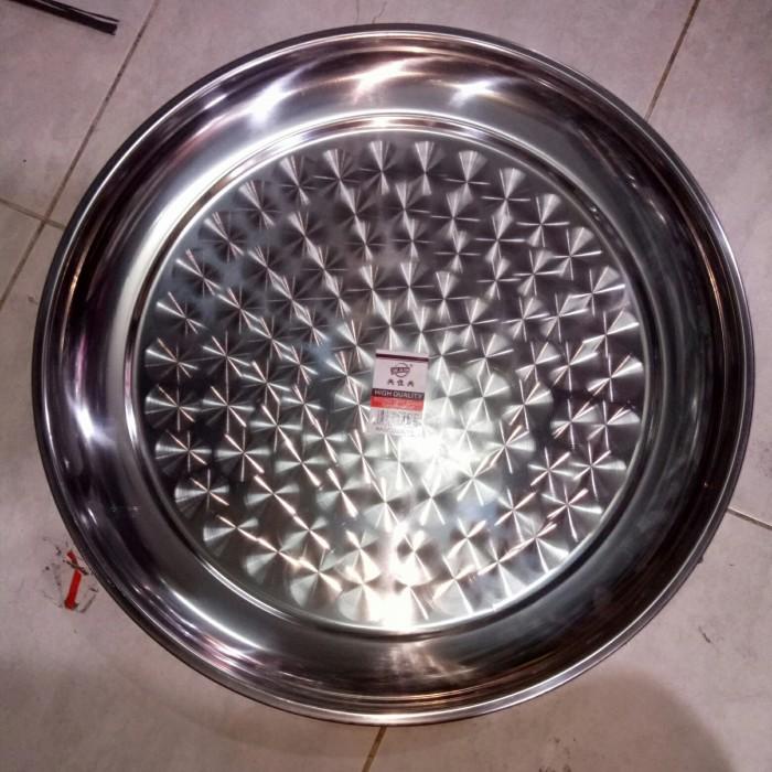Nampan Nampan Bulat Stainlees Ukuran -50C/Cocok Untuk Nasi Kebuli Dll Nya