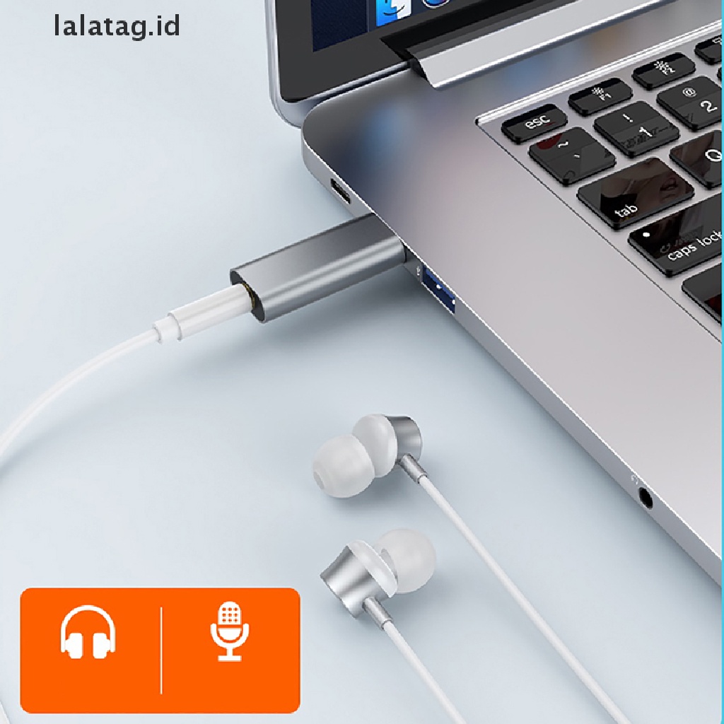 (Flyag) Sound Card Eksternal 2in1 Dengan Port USB + Jack Audio 3.5mm (ID)