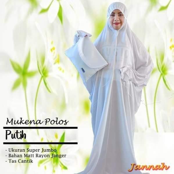 MUKENA TERUSAN POLOS JANNAH