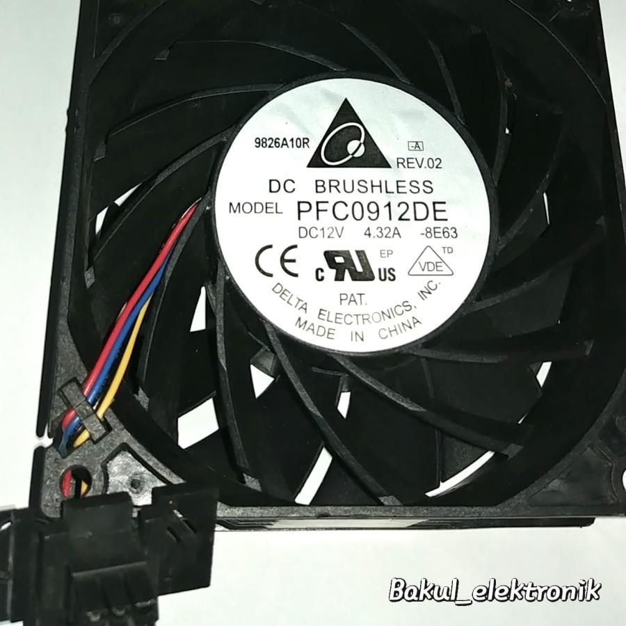 DELTA PFC0912DE  DC BRUSHLESS 9cm 12V 4.32A