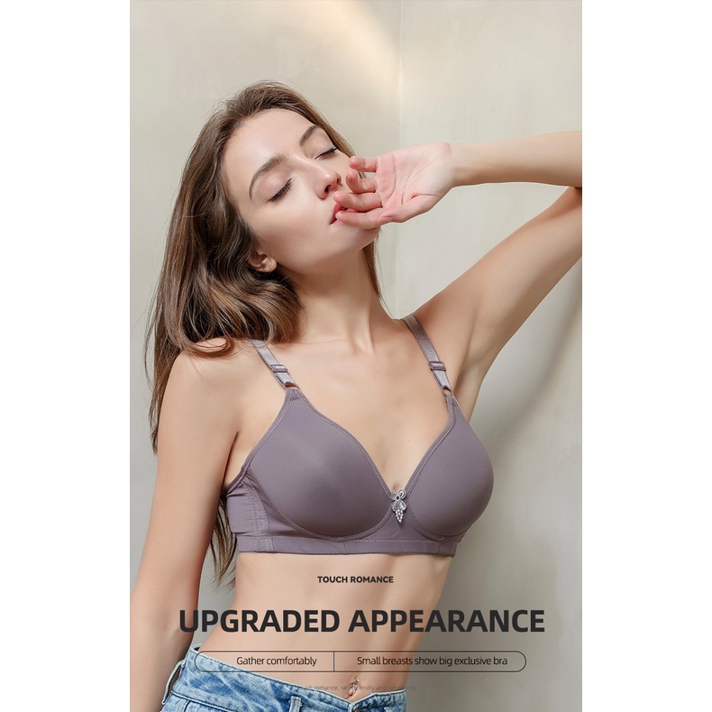 Bh Bra Tanpa Kawat Ukuran Besar, Bahan Lembut, Import, Ukuran 38-44, Nyaman dan Fashionable