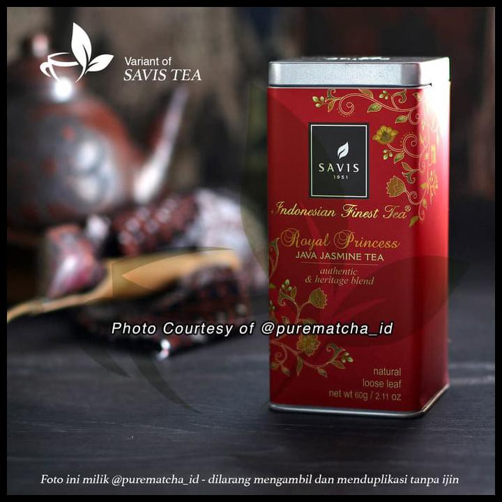 

Savis Tea - Premium Royal Princess Tea Kaleng 60Gr Teh Hijau Melati