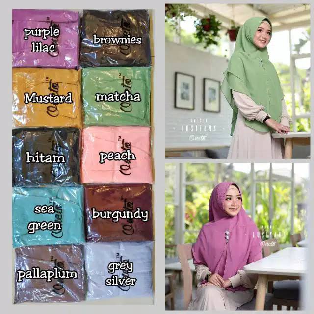 Khimar Lusiana/Oneto/Hijab/Bergo/Kerudung